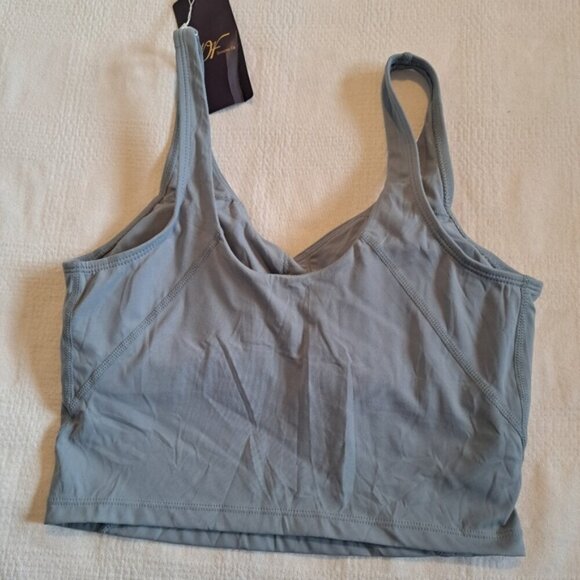 Dragon Fit women's size Small gray sports style bra, NWT - Picture 5 of 13